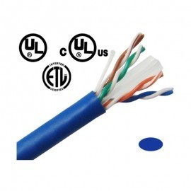 CB5E1KBL 1000FT 24AWG CAT5e 350MHz UTP Ethernet Network Cable-Blue