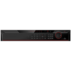 32 CH 4K NVR HD Resolution, H.265/H.264, 200 Mbps, 4 HDD Bays, Built-in 16 PoE Ports