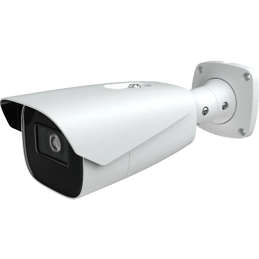 Motorized 2.8-12mm,  4MP IP Color @ Night Bullet, Siren, Deterrent Lights, IP66, NDAA