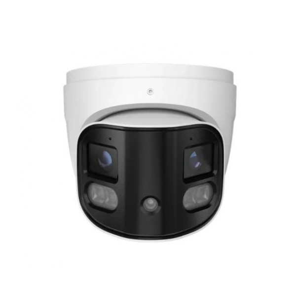 8MP Panoramic Turret Dome, NDAA, 2Way Talk, Siren, Deterrent Lights