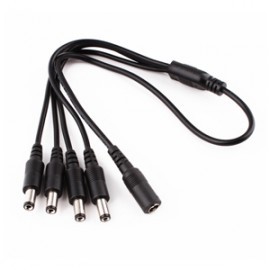 VAC106 Power Adaptor DC Splitter 1 Female to 4 Male Cable