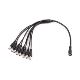 VAC107 Power Adaptor DC Splitter 1 Female to 8 Male Cable